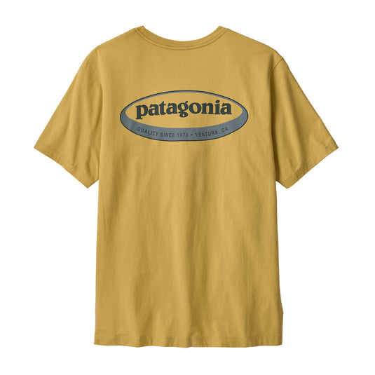 Patagonia Mens '95 Oval Logo T-shirt Lynx Tan